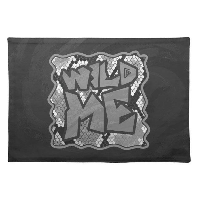 Snake Yellow and Gold Print Placemat (Front)