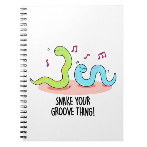 Snake Your Groove Thing Funny Disco Pun  Notebook