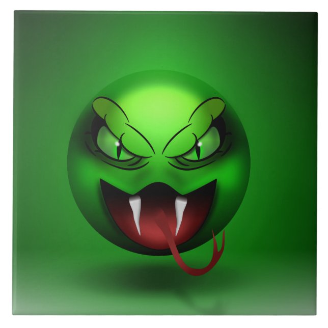 Snakemoji Carreau Ceramic Tile (Front)