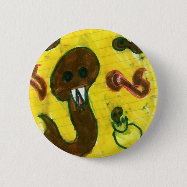 Snakes Alive! Button (Front)
