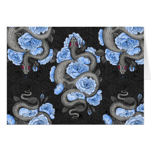 Snakes and blue roses (Front Horizontal)