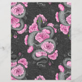 Snakes and pink roses (Back)
