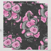 Snakes and pink roses (Front/Back)
