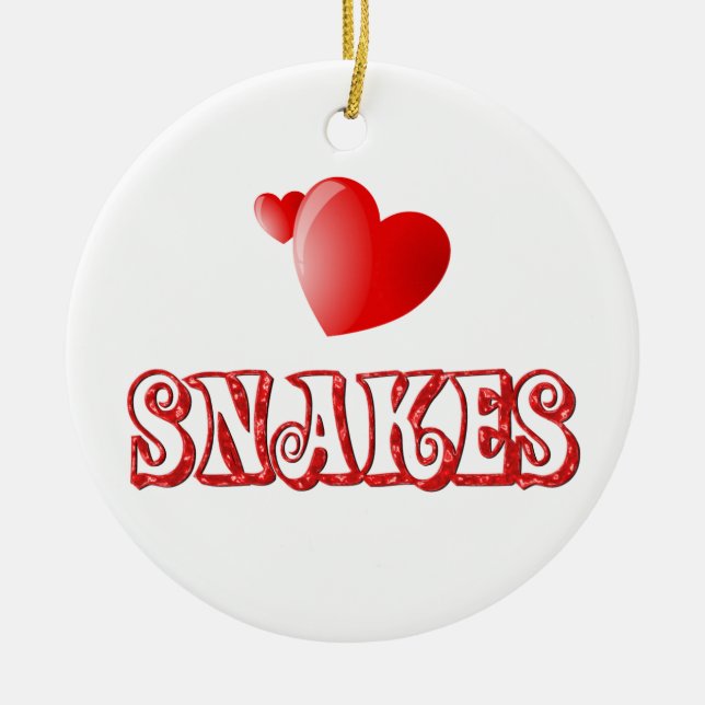 Snakes Ceramic Ornament (Front)