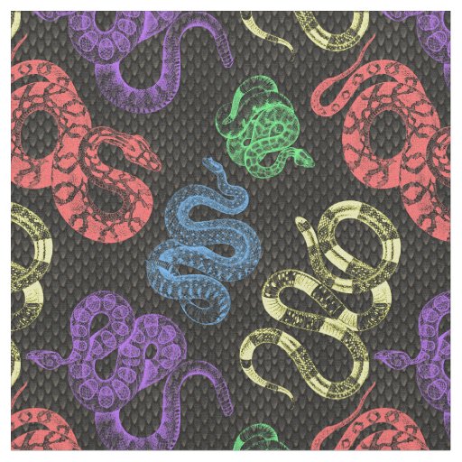Snakes! Fabric
