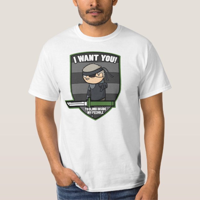 Snake's "I Want You!" T-Shirt (Dirty Version) (Front)