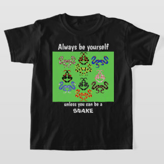 Snakes in the grass Kids colorful snake lover T-Shirt