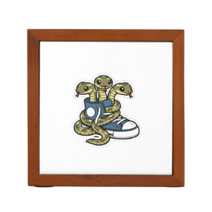 Snakes on shoes desk organizer