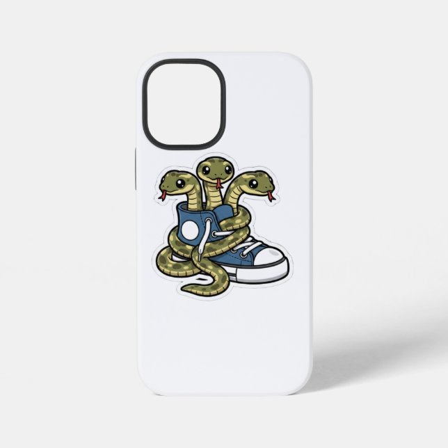 Snakes on shoes iPhone case (Back)