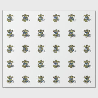 Snakes on shoes wrapping paper