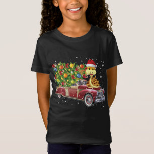 Snakes Rides Red Truck Christmas Tree Xmas Gifts T-Shirt