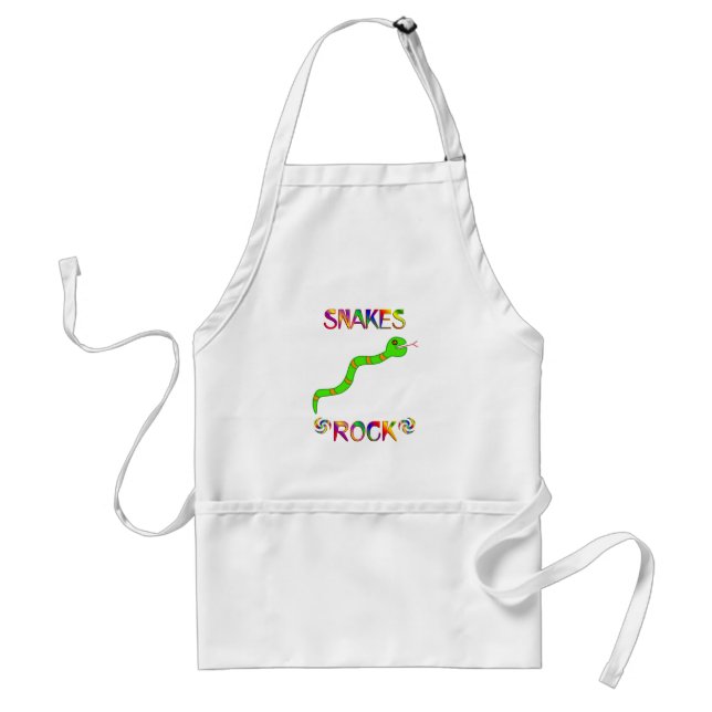 SNAKES ROCK ADULT APRON (Front)