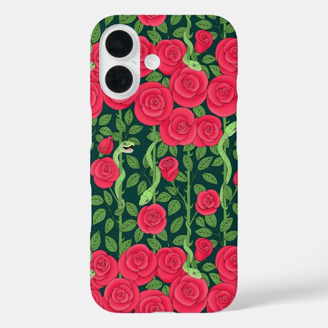 snakes & roses Case-Mate iPhone case (Back)