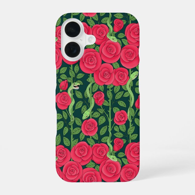 snakes & roses iphone case (Back)