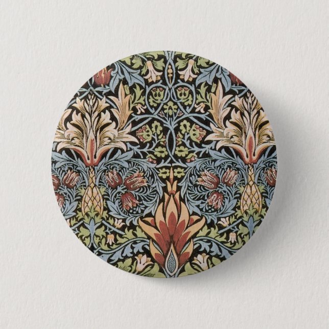 Snakeshead design by William Morris Button (Front)