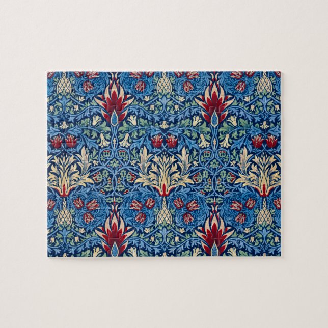 Snakeshead, Flower Wallpaper by William Morris Jigsaw Puzzle (Horizontal)