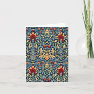 Snakeshead, Flower Wallpaper by William Morris Letterpress Thank You Card