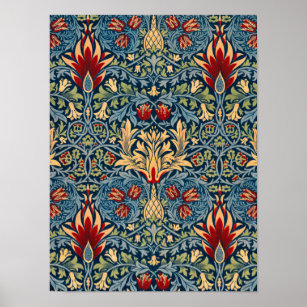 Snakeshead, Flower Wallpaper by William Morris Poster