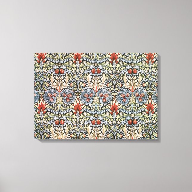 Snakeshead Pattern (by William Morris) Canvas Print (Front)