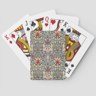 Snakeshead Pattern (by William Morris) Poker Cards