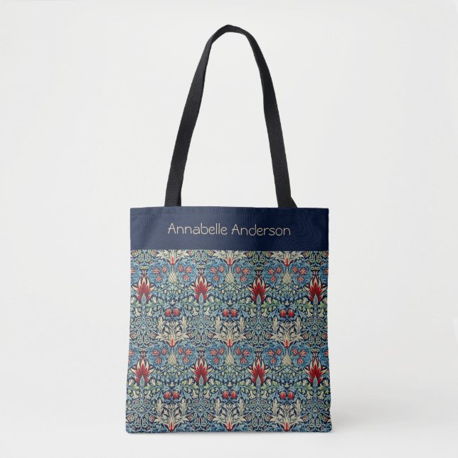 Snakeshead William Morris Personalize Tote Bag (Front)