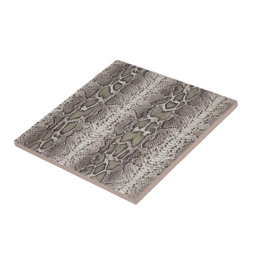 Snakeskin Animal Print Ceramic Tile