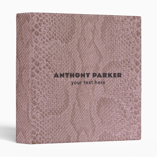 Snakeskin Background  3 Ring Binder (Front/Spine)