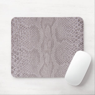 Snakeskin Beige-Gray Pattern Mouse Pad