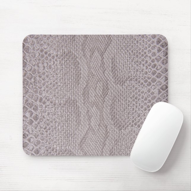 Snakeskin Beige-Gray Pattern  Mouse Pad (With Mouse)