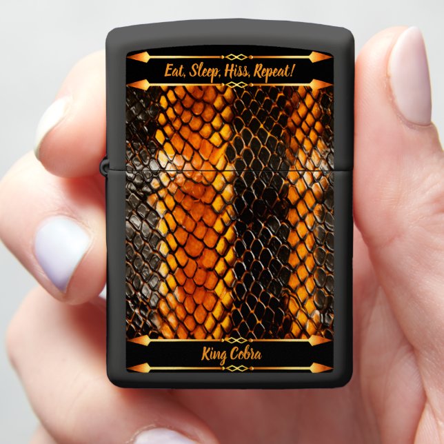 Snakeskin create intricate patterns zippo lighter (In Hand)