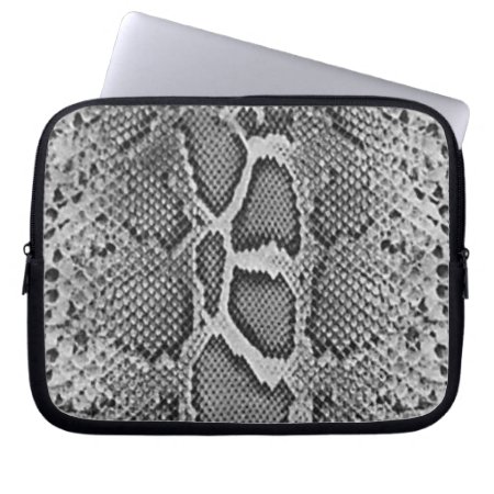 Snakeskin Design, Snake Skin Print Pattern Laptop Sleeve