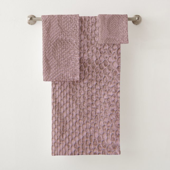 Snakeskin Pattern   Bath Towel Set (Insitu)