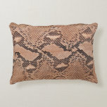 Snakeskin Pattern Cool Animal Print Accent Pillow