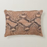 Snakeskin Pattern Cool Animal Print Accent Pillow