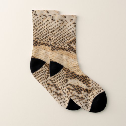 Snakeskin Pattern Style All_Over_Print Socks