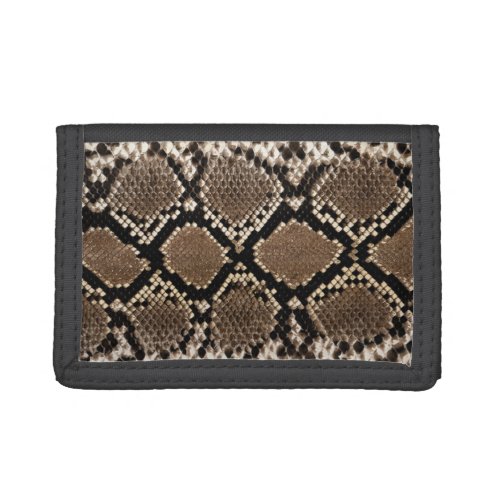 Snakeskin Pattern Trifold Wallet