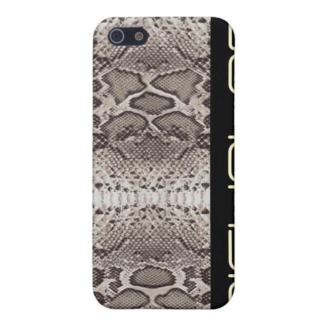 Snakeskin print pattern iPhone case (Back)
