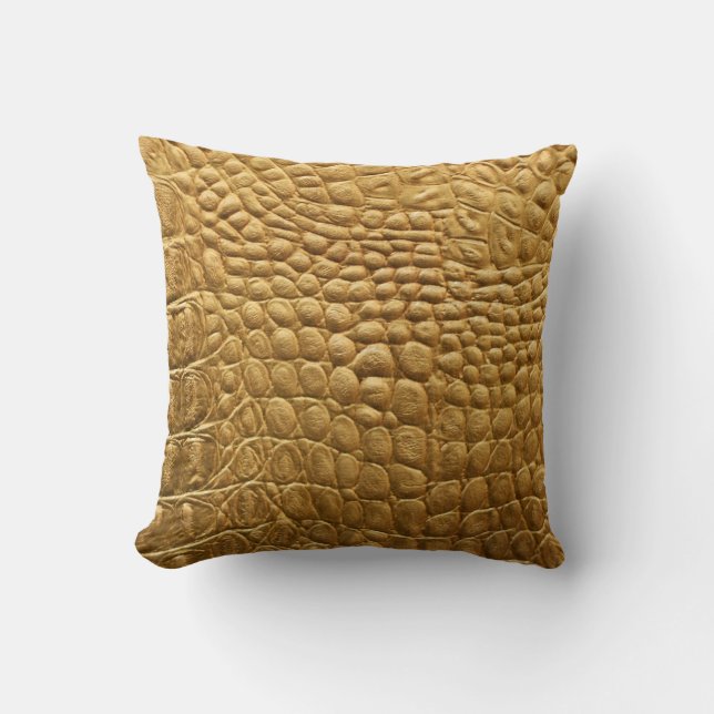 Snakeskin Texture: Wild Background Design. Throw Pillow (Front)