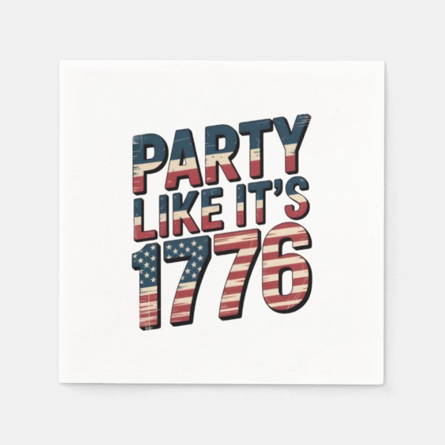 Snakin' Like It's 1776 Napkins (Front)
