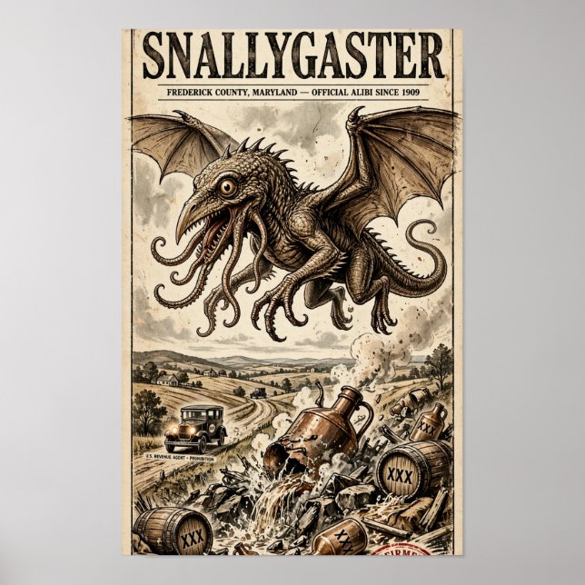 Snallygaster Bootlegger Alibi Poster (Front)