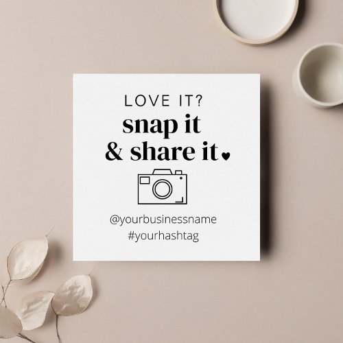 Snap and Share Instagram Card