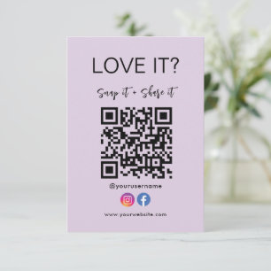 Snap And Share Qr Code Facebook Instagram Logo Invitation