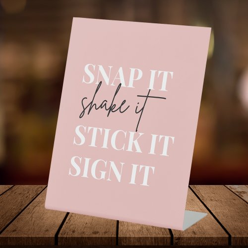 Snap It Shake It Stick It Sign It Photo Guestbook