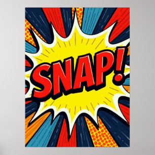 SNAP! Pop Art Comic Explosion Poster