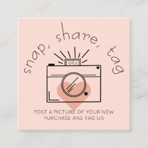 Snap Share Tag Heart Camera Social Media Business 