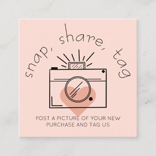 Snap Share Tag Heart Camera Social Media Business 