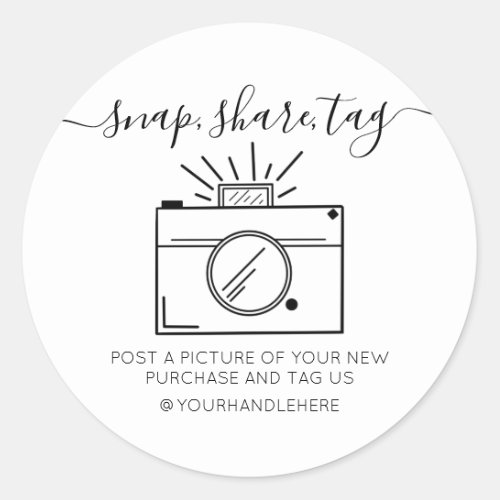 Snap Share Tag Simple Camera Social Media Business
