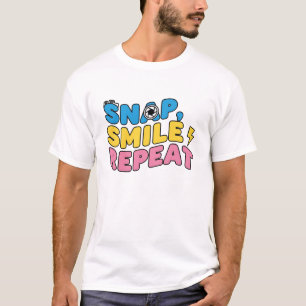 Snap, Smile, Repeat – Funny Photographer T-Shirt