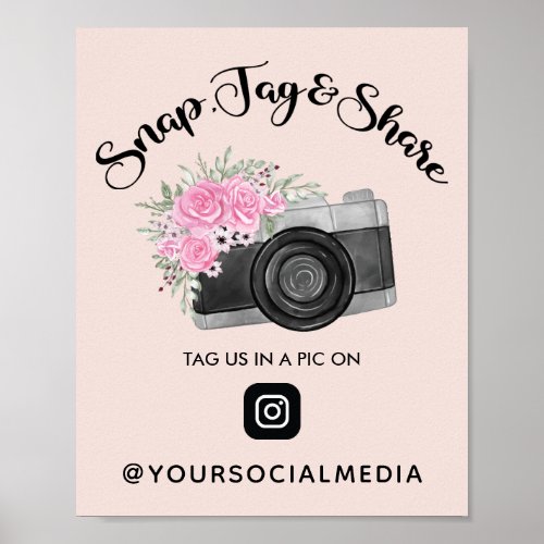 Snap Tag Share Instagram Social Media   Poster