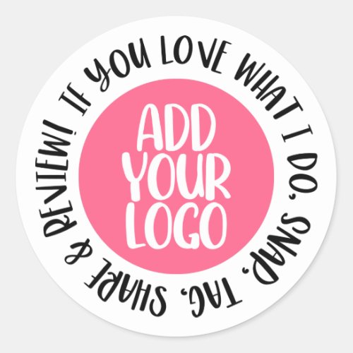 Snap Tag Share Review Cute Add Logo Small Business